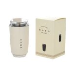 Smeg, tasse a emporter utilisable a froid et a chaud, en acier inoxydable de qualité alimentaire. - blanc ... Smeg, tasse a emporter utilisable a froid et a chaud, en acier inoxydable de qualité alimentaire. - blanc ...