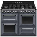 Smeg tr4110gr four et cuisini�re electrique gaz gris
