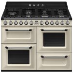 Smeg tr4110p1 four et cuisini�re electrique gaz cr�me