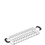 Smeg tsbw02 - compartiment chauffant - pour grille - pain - pour 50's style tsf02bleu, tsf02creu, tsf02pbeu, ...