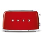 Smeg tsf02rdeu grille - pain 6 4 part(s) 1500 w rouge