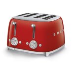 Smeg tsf03rdeu grille - pain 6 4 part(s) 2000 w rouge