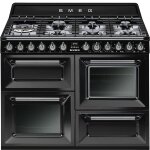 Smeg victoria tr4110bl1 - cuisinire (four  deux tages) - pose libre - largeur : 110 cm - profondeur ...