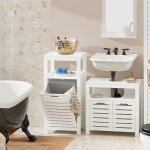 Sobuy bzr67 - w meuble bas de salle de bain armoire toilette avec 1 panier bac à linge basculant corbeille ... Sobuy bzr67 - w meuble bas de salle de bain armoire toilette avec 1 panier bac à linge basculant corbeille ...