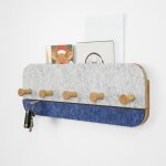 Sobuy design porte - manteau mural porte - serviette penderie pat�re murale avec 5 crochets en bambou ...