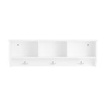 Sobuy porte manteau mural, pat�re murale, etag�re de rangement, meuble d'entr�e avec 3 compartiments ...