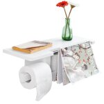 Sobuy� frg175 - w d�rouleur papier toilette - distributeur wc porte papier mural avec support pour d�poser ...