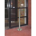 Socle arrondi pour cendrier inox