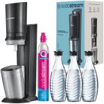 Sodastream crystal 3. 0 quickconnect noir une bouteille + 2 carafes