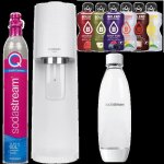 Sodastream machine à eau pétillante terra blanc - pack 1 bouteille 1l + sachets de boissons en poudre ... Sodastream machine à eau pétillante terra blanc - pack 1 bouteille 1l + sachets de boissons en poudre ...