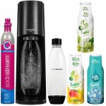 Sodastream terra black set + 1 bouteilles + 3 sets de sirop fruttamax
