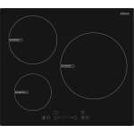 Sogelux table de cuisson 3 foyers induction psi396n noire
