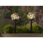 Solar kugel set, 10 cm, 2er - set