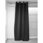 Soleil d'ocre rideau � oeillets occultant 140x250 cm noir