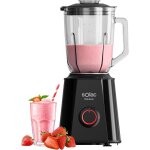 Solution bv6785 - mixeur blender 1500w, pichet en verre gradu 1, 5l, lame inox amovible a 4 bords, 2 ...