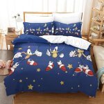 Sonic parure de lit imprim��e en d pi��ces, housse de couette en polycoton douce et confortable, avec ...