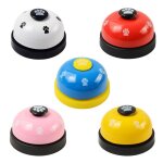 Sonnette d'entra�nement pour animaux domestiques, impression de pattes, en m�tal, pour chien, chiot, ...