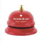 Sonnette rouge romantique - besoin de toi mon amour