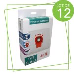 Sos accessoire lot de 12 boîtes de 4 sacs type g 270 x 60 mm pour aspirateur sos accessoire 00576334, ... Sos accessoire lot de 12 boîtes de 4 sacs type g 270 x 60 mm pour aspirateur sos accessoire 00576334, ...