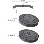 Sos accessoire lot de 2 filtres charbon t57 175 x 45 mm pour hotte whirlpool 4055171138 208352146603 ...