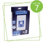 Sos accessoire lot de 7 bo�tes de 4 sacs type s - bag pour aspirateur electrolux 9001684589 aspirateur ...