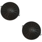 Sos accessoire lot de deux filtres charbon type 211 chf211 210x26 mm pour hotte whirlpool fch240 480181700942 ...