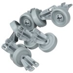 Sos accessoire jeu de 8 roulettes de panier infrieur pour lave - vaisselle 481252888112 whirlpool bauknecht ...