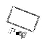Sos accessoire joint de porte universel 2000 x1000mm pour r�frig�rateur cong�lateur 1000025441 - 000 ...