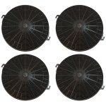 Sos accessoire lot de quatre filtres charbon type 211 chf211 210x26 mm pour hotte whirlpool fch240 48018170094 ...