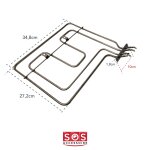 Sos accessoire résistance de voute / grill 1100w + 1100w pour four cuisinière 262900064 beko essentiel ... Sos accessoire résistance de voute / grill 1100w + 1100w pour four cuisinière 262900064 beko essentiel ...