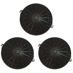 Sos accessoire lot de trois filtres charbon type 211 chf211 210x26 mm pour hotte whirlpool fch240 480181700942 ...