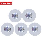 Sous - verres autocollants led, 5 pi�ces, tampons de tasses pour boissons lumineuses, bouteilles de vin ...
