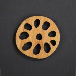 Sous - verres en bambou naturel, napperons isolants faits a la main, napperons de table, tapis de tasse ...