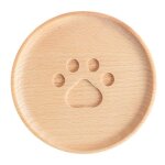 Sous - verres en bois durables, napperons de style japonais, rond, rsistant a la chaleur, tapis de boisson, ...