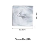 Sous - verre en cramique de marbre gris rsistant a la chaleur, sous - plat de luxe unique en cramique, ...