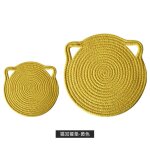 Sous - verre en coton tiss� en forme d'oreilles de chat, napperon suspendu, tapis d'assiette de table ...