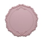 Sous - verre en dentelle et silicone, 2 pices, napperon pour table astronomique, accessoires de cuisine, ...