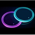Sous - verres led ultra - fins en acrylique, sous - verres lumineux, lumires mates, 2 pices