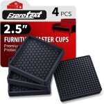 Sous verres de meubles 4 roulettes, patins de meubles antidérapants 63 * 63mm pour sols en bois dur, ... Sous verres de meubles 4 roulettes, patins de meubles antidérapants 63 * 63mm pour sols en bois dur, ...