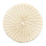 Sous - verres ronds en rotin tiss� l�ger, grande simulation, napperon de bol pratique et durable pour ...