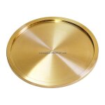 Sous - verres tasse th plateau cuivre coaster or tasse tapis rond dcor table desserte barre dcorative ...