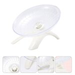Soucoupe volante pour hamster, roue d'exercice, silencieuse, blanche, pour petits animaux, gerbilles, ...