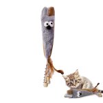 Souris electrique interactive pour chat, jouet en peluche amusant, jouet intelligent pour animaux de ...