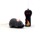 Souris electrique t�l�commande sans fil, jouet amusant, avec oreille rose, pour chats et animaux domestiques ...