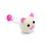 Souris en peluche pour chat, 1 pi�ces, jouet en forme de t�te avec cloche, mini jouets amusants pour ...