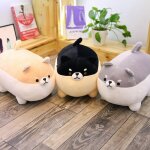 Offre spciale mignon shiba inu chien en peluche peluche animal corgi chow coussin cadeau de nol saint ...