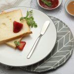 Spatule a beurre multifonction en acier inoxydable, fromage, dessert, confiture, couteau epandeur, couverts ...