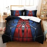 Spiderman ensemble de literie imprim� d ensemble de pi�ces housse de couette en microfibre douce avec ...