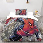 Spiderman housse de couette d imprim��e en microfibre avec fermeture ��clair movie parure de lit et linge ...