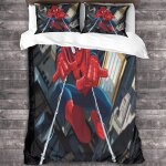 Spiderman linge de lit d imprim�� en microfibre avec movie housse de couette, parure de lit et fermeture ...